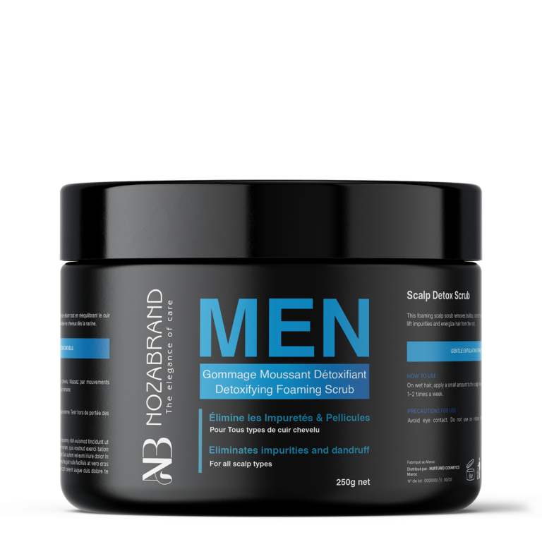 Gommage Détoxifiant & Antipelliculaire Homme – Pureté et Vitalité pour le Cuir Chevelu