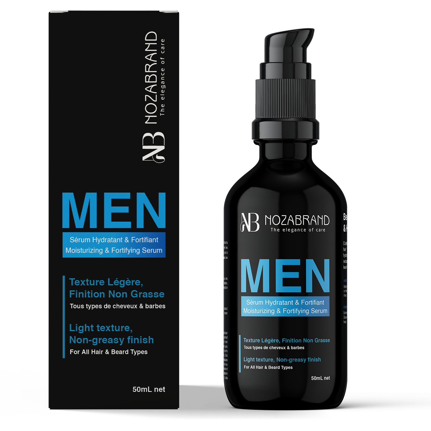 Sérum Hydratant Homme – Force & Éclat Naturels Pour Cheveux et Barbe